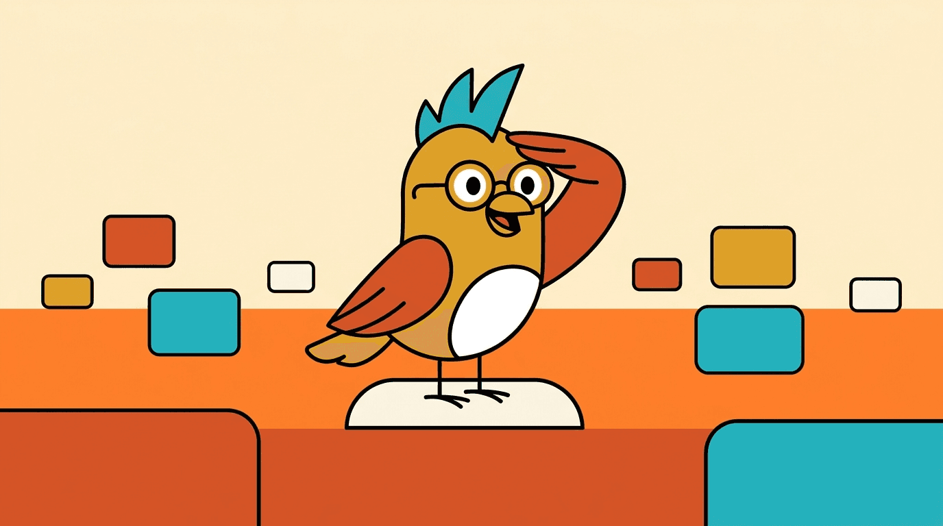 The SingTogether mockingbird mascot